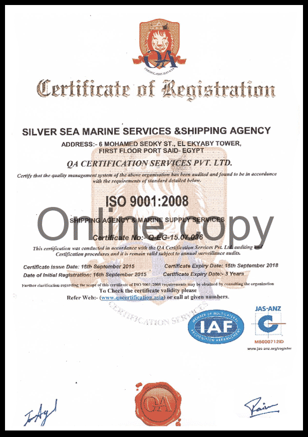 ISO 9001 Certification